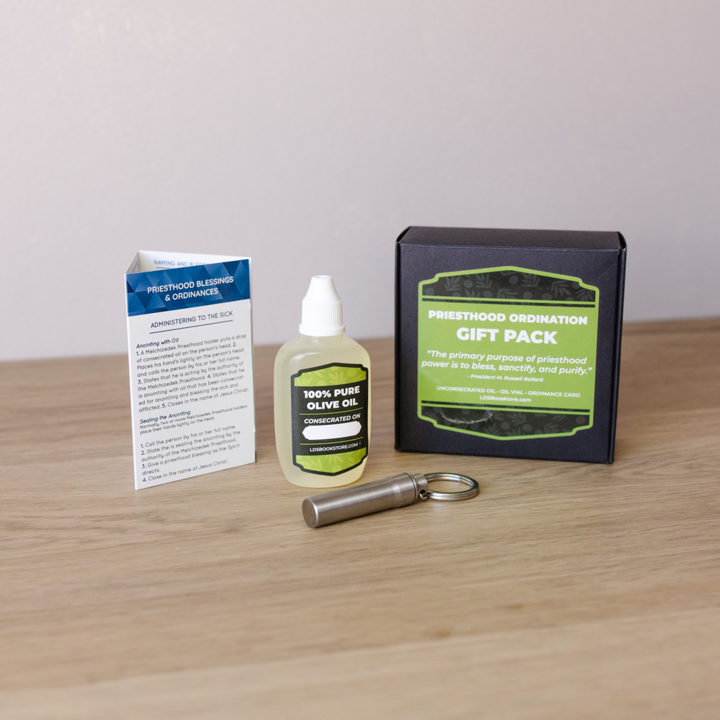 Priesthood Ordination Gift Pack in LDS Oil Vials on LDSBookstore.com